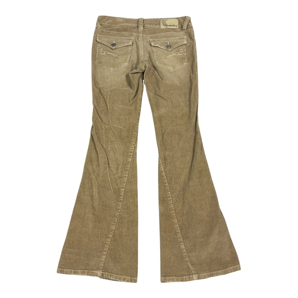 Vintage 2000s UnionBay Cotton Blend Corduroy Flare Pants Women's 7 (Fits 32x32)